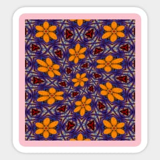 Glass Flower Pattern Sticker